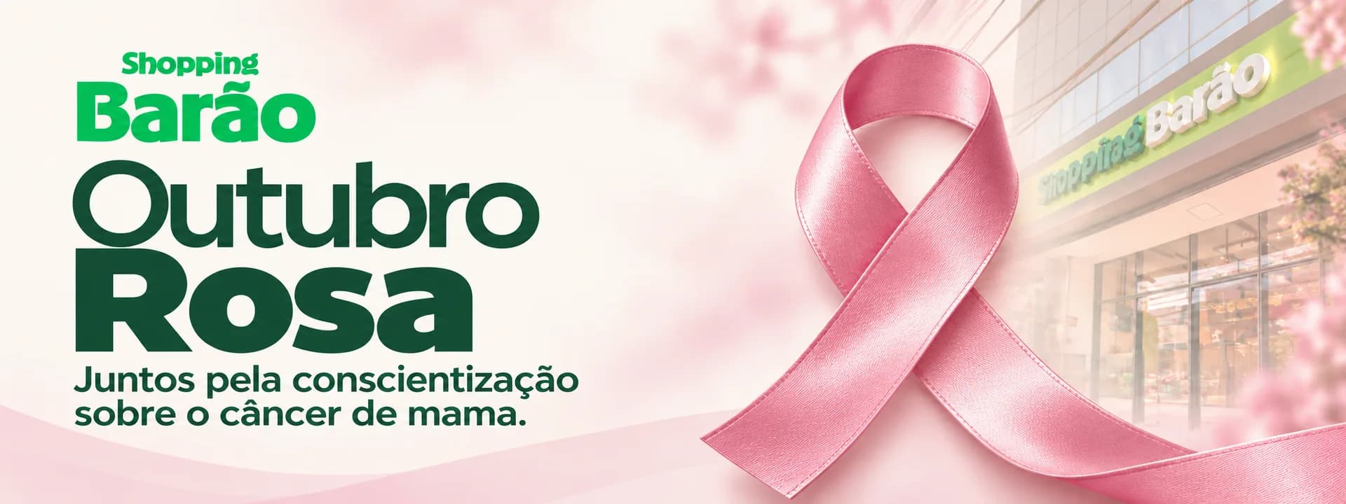 Outubro Rosa: o Shopping Barão apoia a conscientização sobre o câncer de mama